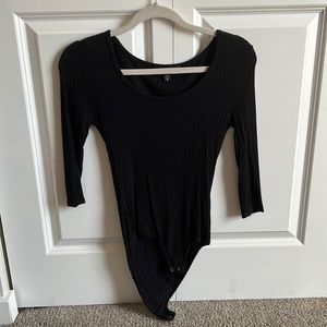 Black body suit 3/4 sleeve